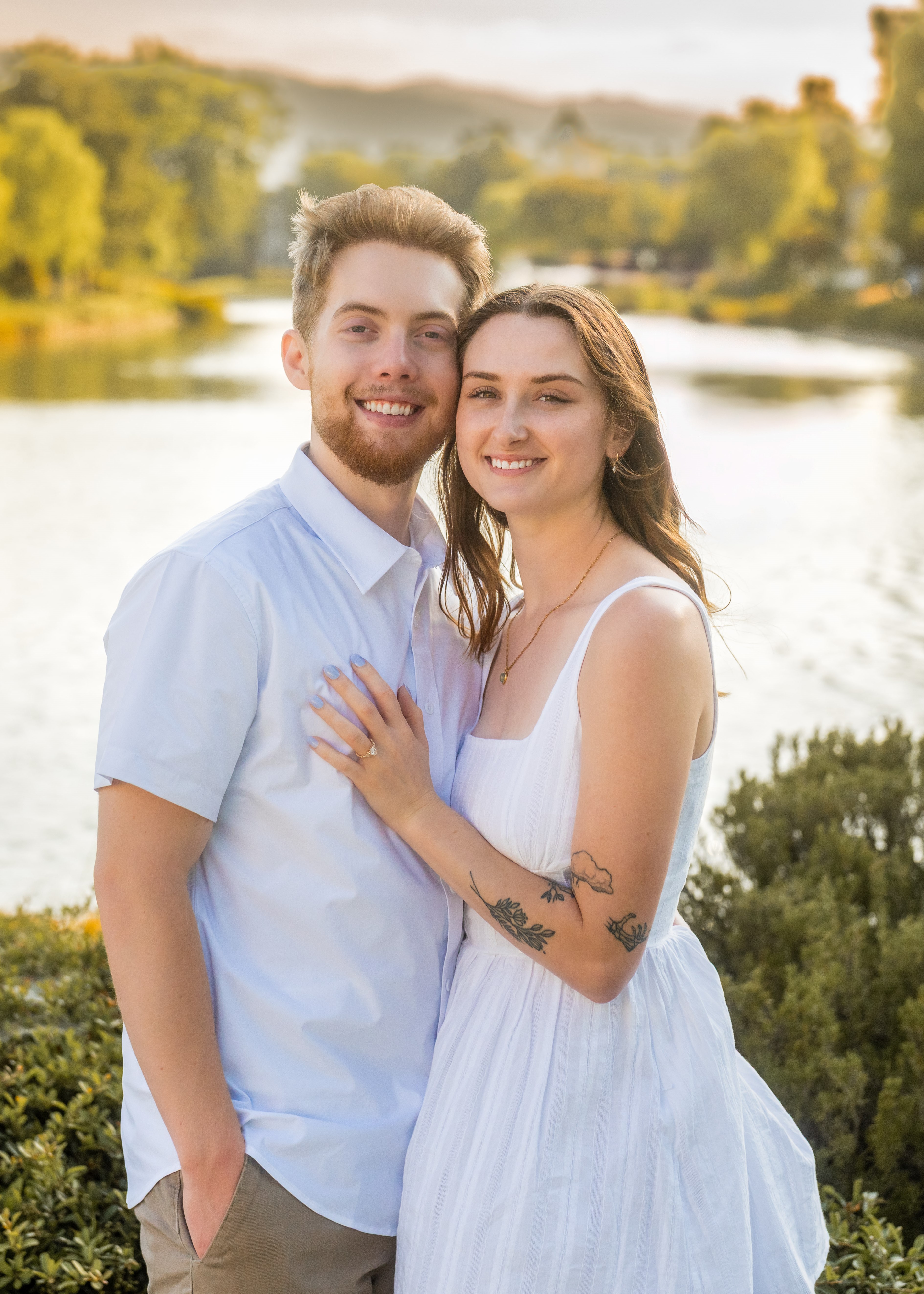 Portrait of Ethan Mullen and his beautiful Fiancee